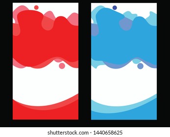 abstract vector cover and banner design