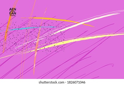 Abstract vector cover design with wavy motley shapes in natural colors. Hand textured with stripes and scribbles. Modern contemporary art. Poster or print template for sale promotion event.