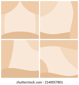 Abstract vector cover design with wavy shapes in natural colors.