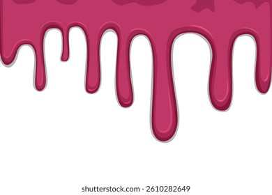 Abstract vector cover with purple ice cream dripping down. Delicious food background