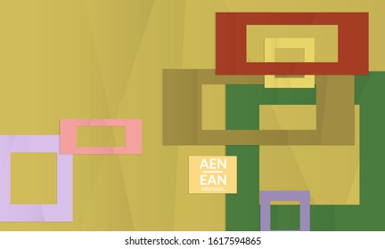 Abstract vector cover template with folded paper overlapping geometric shapes. Environmental design with cut out geometric objects made of recycled reused paper. Top view geometric pattern.