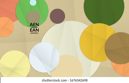 Plantilla de cubierta vectorial abstracta con formas geométricas solapadas de papel plegado. Diseño ambiental con objetos geométricos cortados hechos de papel reciclado reutilizado. Patrón geométrico de vista superior.