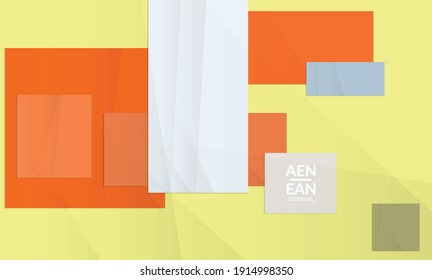Abstract vector cover template with folded paper overlapping geometric shapes. Environmental design with cut out geometric objects made of recycled reused paper. Top view geometric pattern.