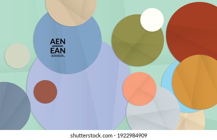 Abstract vector cover template with folded paper overlapping geometric shapes. Environmental design with cut out geometric objects made of recycled reused paper. Top view geometric pattern.