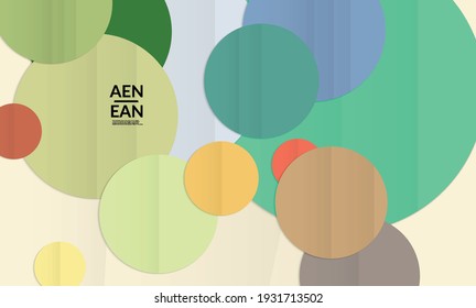 Abstract vector cover template with folded paper overlapping geometric shapes. Environmental design with cut out geometric objects made of recycled reused paper. Top view geometric pattern.