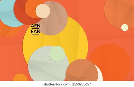 Abstract vector cover template with folded paper overlapping geometric shapes. Environmental design with cut out geometric objects made of recycled reused paper. Top view geometric pattern.