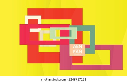 Abstract vector cover template with folded paper overlapping geometric shapes. Environmental design with cut out geometric objects made of recycled reused paper. Top view geometric pattern.