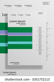 Abstract vector cover templates with graphic geometric elements. Used for brochures, posters, covers and banners. Vector illustration. Vector EPS 10.