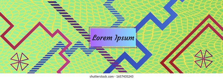 Abstract vector covers design with line, gradient and vibrant color. Simply geometric background