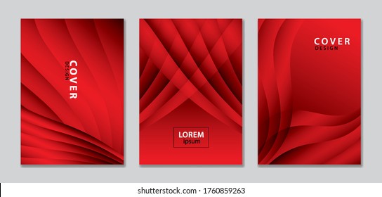 Abstract Vector Covers Design Template. Red Cover Template. Gradient Background. Background For Decoration Presentation, Brochure, Catalog, Poster, Book, Magazine, Banner, Web Page
