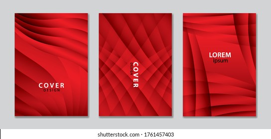 Abstract Vector Covers Design Template. Red Cover Template. Gradient Background. Background For Decoration Presentation, Brochure, Catalog, Poster, Book, Magazine, Banner, Web Page
