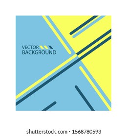 Abstract vector creative background (banner) in minimal style with copy space for text  / design templates for for web sites, web design and printing - simple, stylish, minimal banner