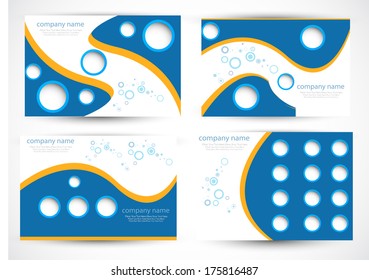 abstract vector creative business cards