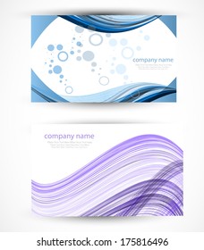 abstract vector creative business cards