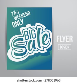 Abstract Vector Creative Sale Flyers, can be used as poster or banner design. For shopping.