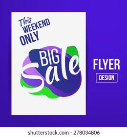 Abstract Vector Creative Sale Flyers, can be used as poster or banner design. For shopping.