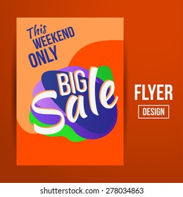 Abstract Vector Creative Sale Flyers, can be used as poster or banner design. For shopping.