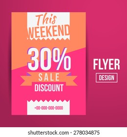 Abstract Vector Creative Sale Flyers, can be used as poster or banner design. For shopping.