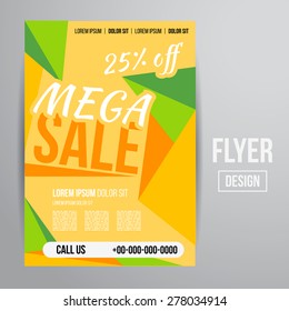 Abstract Vector Creative Sale Flyers, can be used as poster or banner design. For shopping.