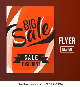 Abstract Vector Creative Sale Flyers, can be used as poster or banner design. For shopping.