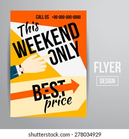 Abstract Vector Creative Sale Flyers, can be used as poster or banner design. For shopping.