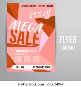 Abstract Vector Creative Sale Flyers, can be used as poster or banner design. For shopping.