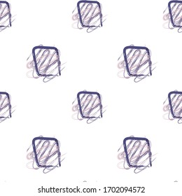 Abstract vector creative seamless pattern with brush strokes. Colorful background for printing brochure, poster, card, print, textile,magazines, sport wear. Modern trendy design.