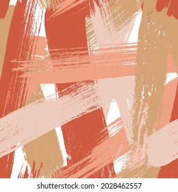 Abstract vector creative seamless pattern with brush strokes. Colorful background for printing brochure, wrapping paper, poster, card, print, textile, magazines, sport wear.Modern trendy design.