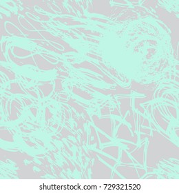 Abstract vector creative seamless pattern with brush strokes. Colorful background for printing brochure, poster, card, print, textile design, magazines, sport wear. Modern trendy design