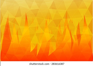 abstract vector crumpled fire