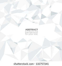 Abstract vector crumpled white paper background