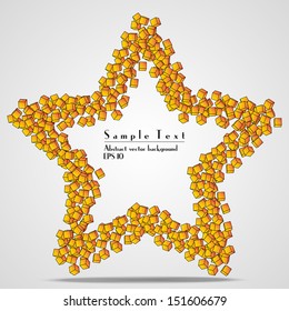 Abstract vector cube background 