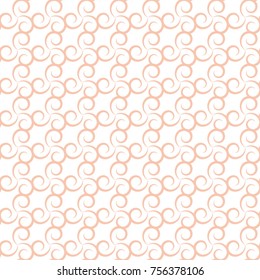 Abstract vector curly ornamental pattern