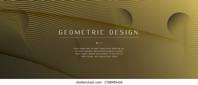 Abstract Vector Curve. Gold Gradient Landing Page. 3d Fluid Line. Creative Poster. Yellow Abstract Vector Curve. Color Memphis Motion. Flow Website. Futuristic Abstract Vector Curve.