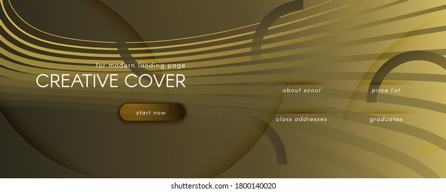Abstract Vector Curve. Golden Geometric Movement. 3d Flow Shape. Technology Poster. Yellow Abstract Vector Curve. Vivid Graphic Concept. Fluid Magazine. Gradient Abstract Vector Curve.