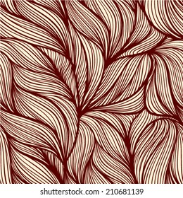 Abstract vector curves seamless pattern