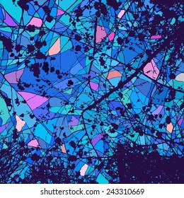 Abstract vector dark blue background