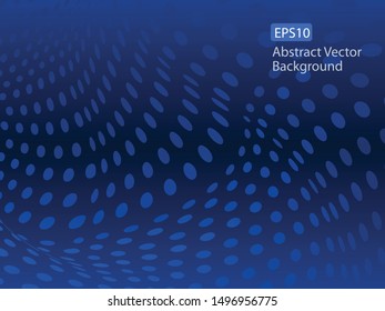 Abstract Vector Dark Blue Dot Pattern Healthcare Communication Design Background Template that could be used for various other businesses. Plenty of space for text.
