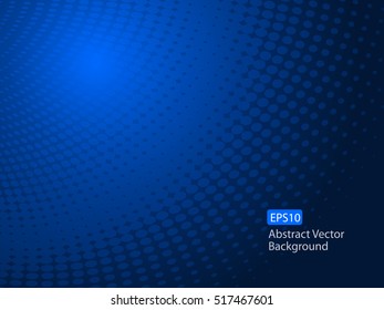 Abstract Vector Dark Blue Dot Pattern Healthcare Communication Design Background Template that could be used for various other businesses. Plenty of space for text.