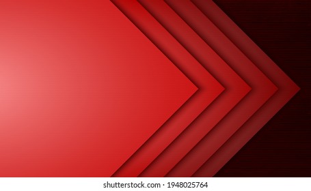 Abstract vector dark red arrow background.
