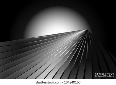 Abstract vector dark scape  illustration for modern design backgrounds - Silver space  vector background illustration