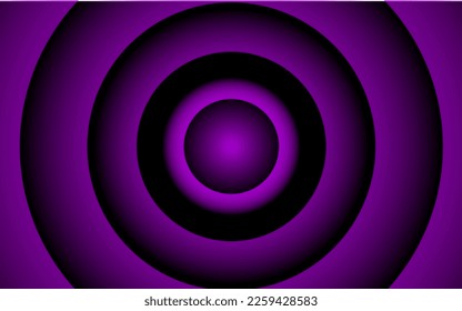 Abstract vector decorative background with circles in shiny gradient colors