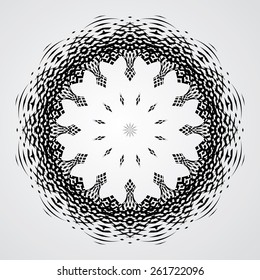 Abstract  Vector  Decorative Design Element. Traditional Mandala. Logo design. 