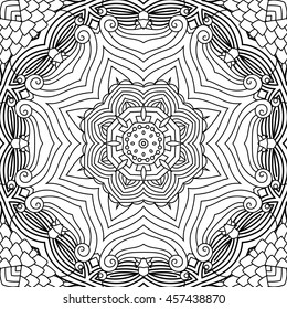 Abstract vector decorative ethnic mandala.
