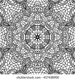 Abstract vector decorative ethnic mandala.