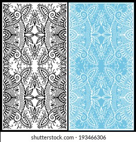 Abstract vector decorative ethnic ornamental backgrounds. Series of image template frame design for card, hand drawn artwork