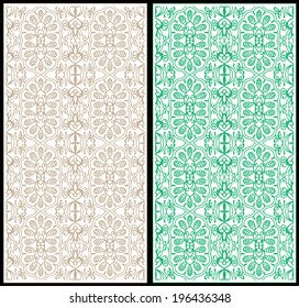 Abstract vector decorative ethnic ornamental backgrounds. Series of image template frame design for card, hand drawn artwork   