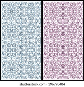 Abstract vector decorative ethnic ornamental backgrounds. Series of image template frame design for card, hand drawn artwork