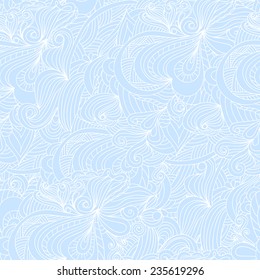 Abstract vector decorative nature ornamental seamless floral pattern. Vector illustration can be used for wallpaper, pattern fills, web page background, surface textures. 