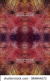 Abstract vector decorative tribal ethnic seamless pattern
